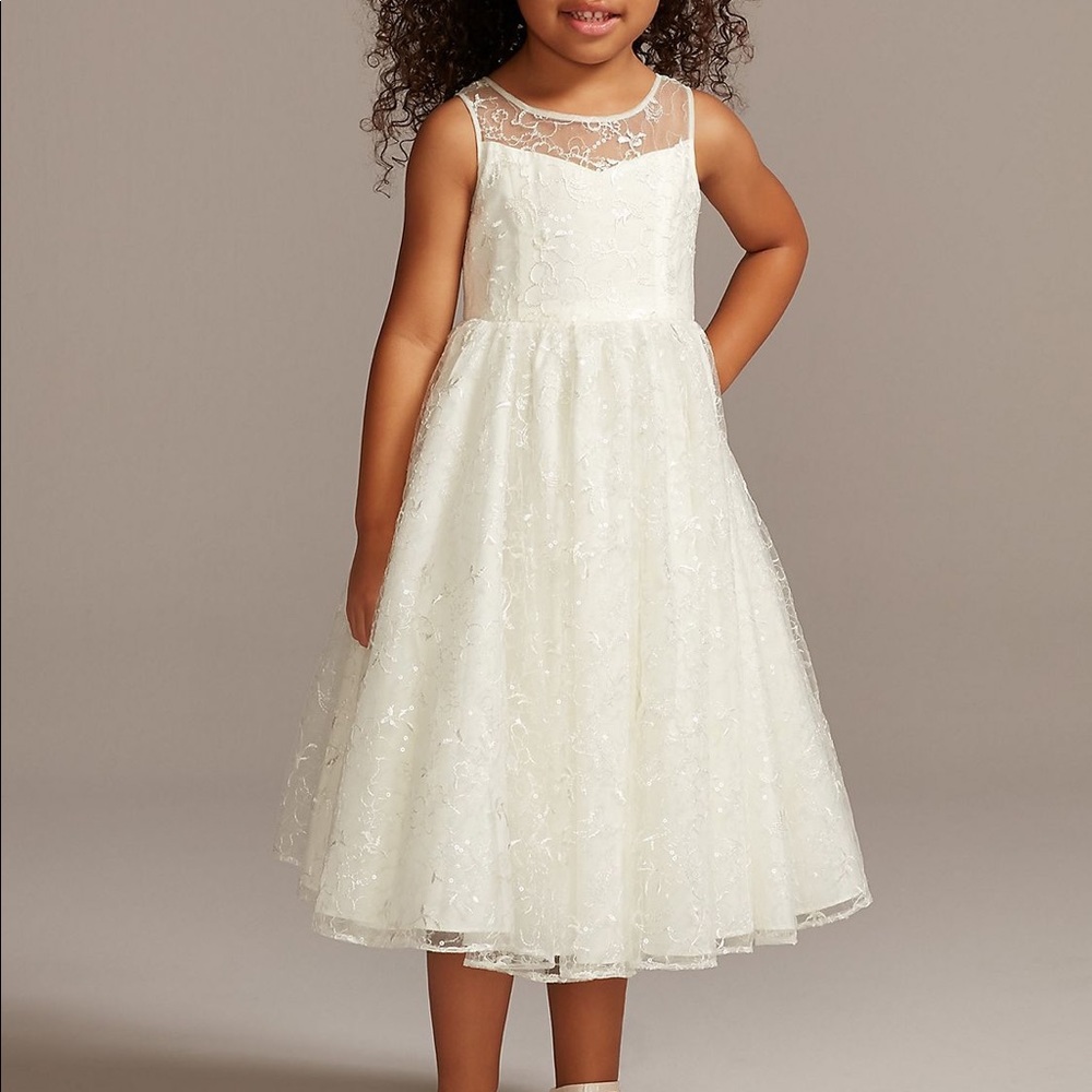 David’s Bridal Wedding Flower Girl Dress